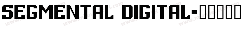 Segmental Digital字体转换